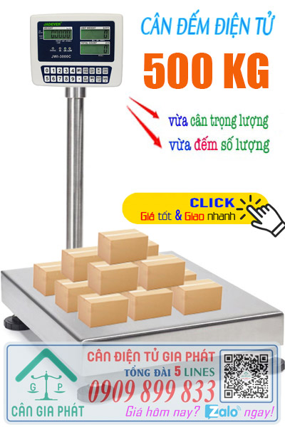 Cân đếm điện tử 500kg - cân điện tử 500kg đếm số lượng