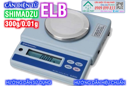 Cân điện tử Shimadzu ELB 300g/0.01g - cân mủ cao su - cân vải & giấy