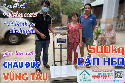 Cân điện tử cân heo 200kg 300kg 500kg ở Ngãi Giao Châu Đức Vũng Tàu