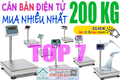 Top 7 cân bàn điện tử 200kg mua nhiều nhất