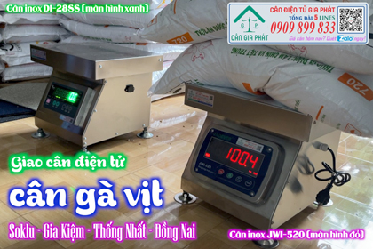 Cân điện tử cân gà vịt DI-28SS & JWI-520 300kg ở Gia Kiệm Đồng Nai
