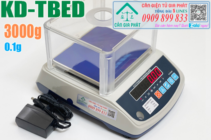 Cân điện tử KD-TBED 3000g/0.1g - cân sơn - cân màu - cân hóa chất