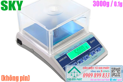 Cân điện tử Sky 3000g/0.1g - cân hoá chất - cân phòng LAB