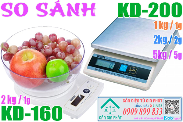 Cân điện tử Tanita KD-200 1kg 2kg 5kg & cân điện tử Tanita KD-160 2kg
