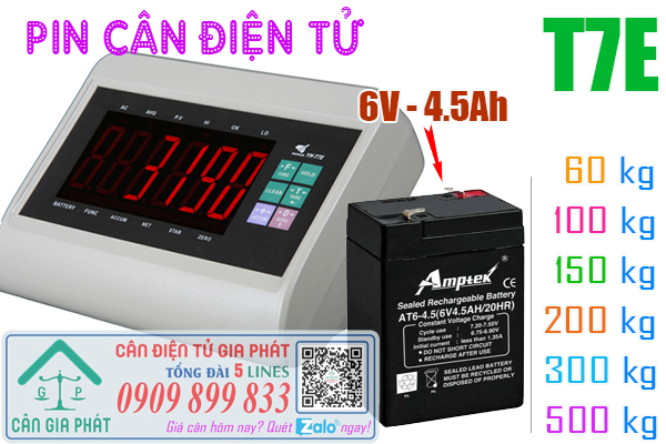 Pin cân điện tử Yaohua YH-T7E có bánh xe 100kg 200kg 300kg 500kg