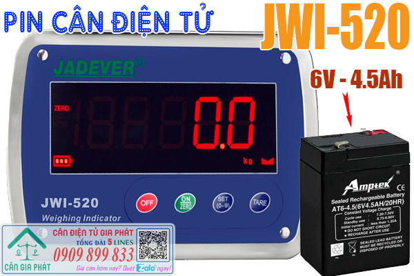 Pin cân điện tử JWI-520 cân heo 200kg 300kg 500kg