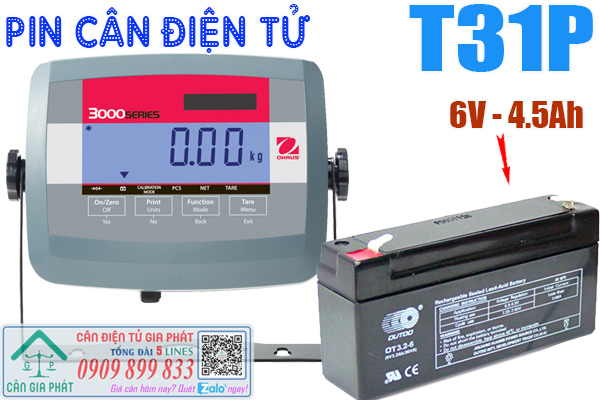 Pin cân điện tử Ohaus T31P 60kg 150kg 300kg 500kg