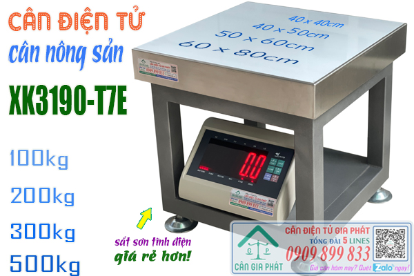 Cân điện tử T7E cân nông sản 100kg 200kg 300kg 500kg