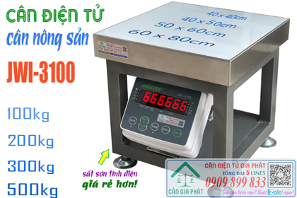Cân điện tử JWI-3100 cân nông sản 100kg 200kg 300kg 500kg