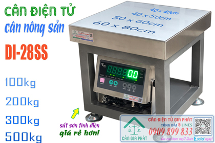 Cân điện tử DI-28SS cân nông sản 100kg 200kg 300kg 500kg