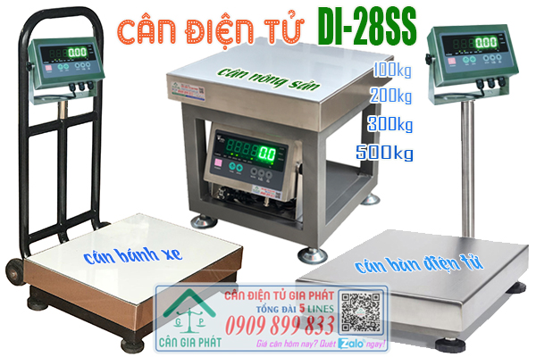 Mua cân điện tử DI-28SS cân nông sản 100kg 200kg 300kg 500kg