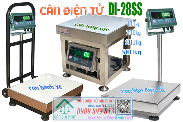 Mua cân điện tử inox DI-28SS cân nông sản 100kg 200kg 300kg 500kg