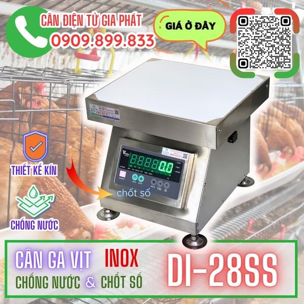 Cân điện tử inox DI-28SS 300kg 500kg cân gà vịt chốt số & chống nước