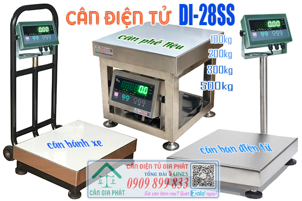 Cân điện tử cân phế liệu DI-28SS 100kg 200kg 300kg 500kg