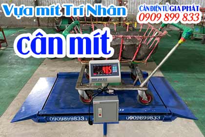 Cân điện tử cân mít T7E 1 tấn mẫu mới giao Vựa Mít Trí Nhân ở Cai Lậy