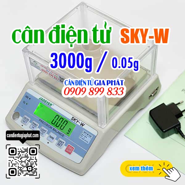 Cân điện tử Jadever SKY-W 3000g/0.05g
