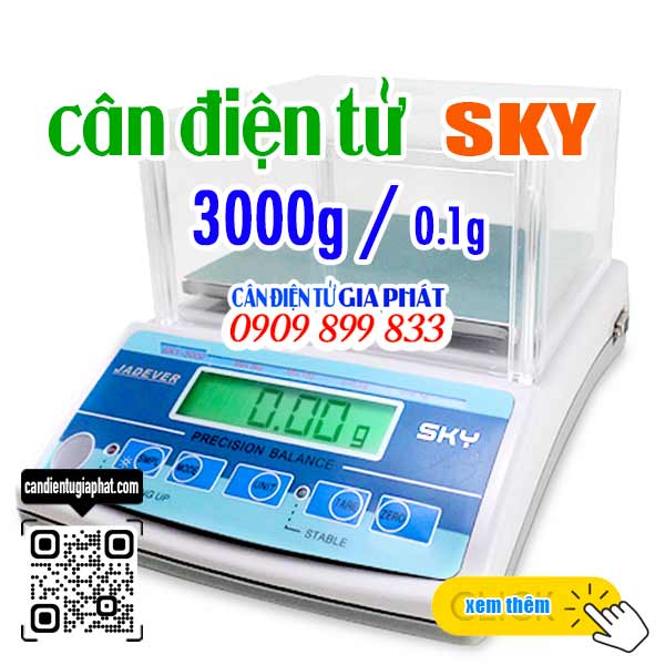 Cân điện tử Jadever SKY 3000g/0.1g