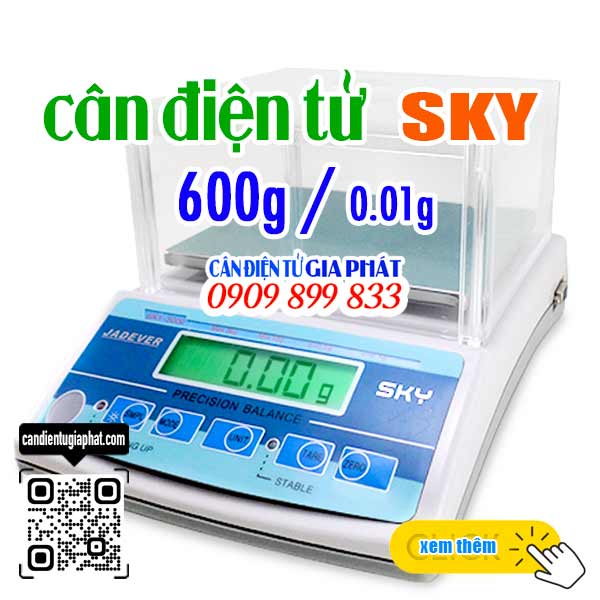 Cân điện tử Jadever SKY 600g/0.01g