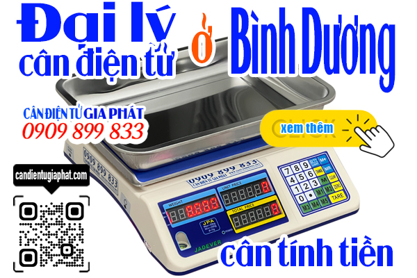 Đại lý cân điện tử Bình Dương - cân tính tiền 30kg