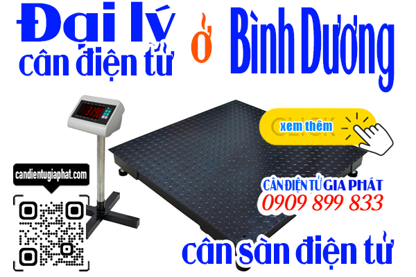 Đại lý cân điện tử ở Bình Dương - cân sàn 1 tấn 2 tấn 3 tấn 5 tấn