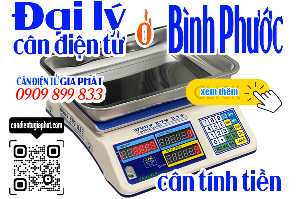 Đại lý cân điện tử Bình Phước - cân tính tiền 30kg