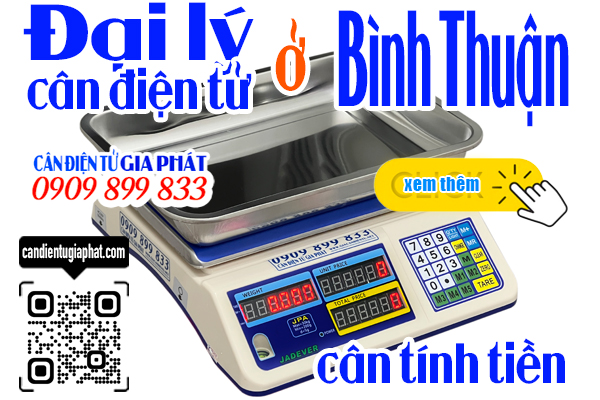 Đại lý cân điện tử Bình Thuận - cân tính tiền 30kg