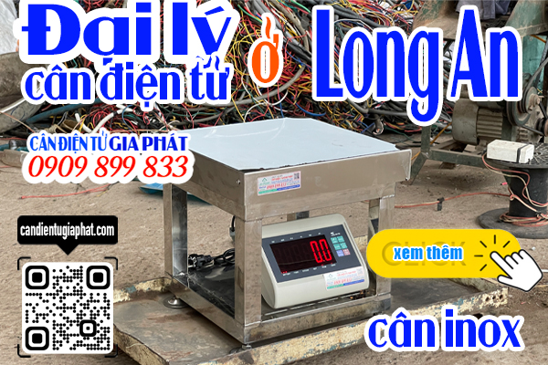 Đại lý cân điện tử Long An - cân điện tử inox 100kg 200kg 300kg 500kg