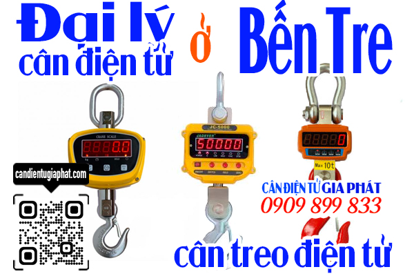 Đại lý cân điện tử Bến Tre - cân treo điện tử 1 2 3 5 10 tấn