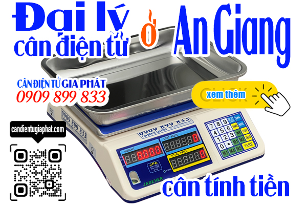 Đại lý cân điện tử An Giang - cân tính tiền 30kg