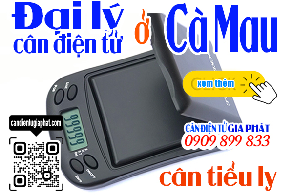 Đai lý cân điện tử ở Cà Mau - cân tiểu ly 100g 200g 300g 500g