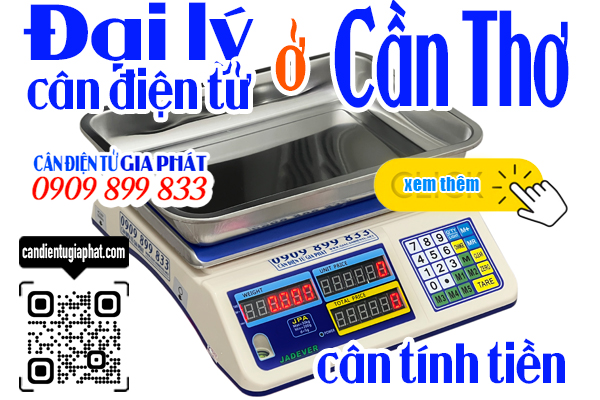 Đại lý cân điện tử Cần Thơ - cân tính tiền 30kg