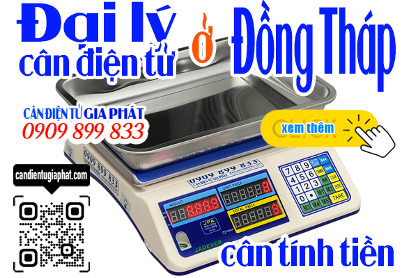 Đại lý cân điện tử Đồng Tháp - cân tính tiền 30kg