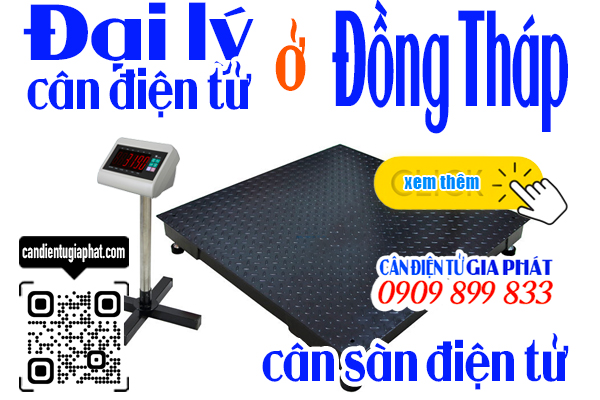 Đại lý cân điện tử ở Đồng Tháp - cân sàn 1 tấn 2 tấn 3 tấn 5 tấn