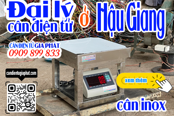 Đại lý cân điện tử Hậu Giang - cân điện tử inox 100kg 200kg 300kg 500kg