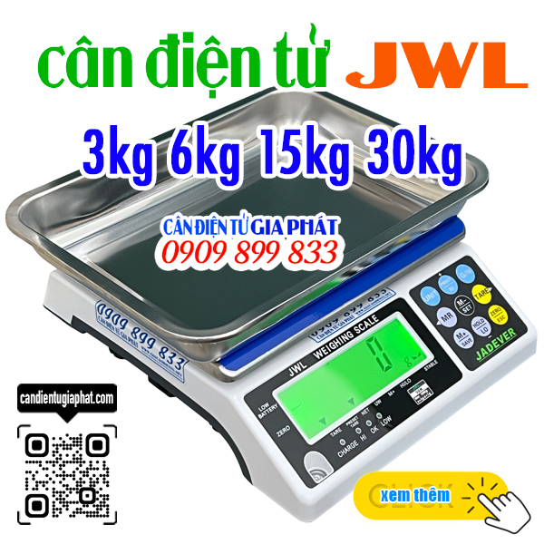 Cân điện tử Jadever JWL 3kg 6kg 15kg 30kg