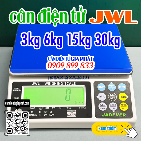 Cân điện tử JWL 3kg 6kg 15kg 30kg