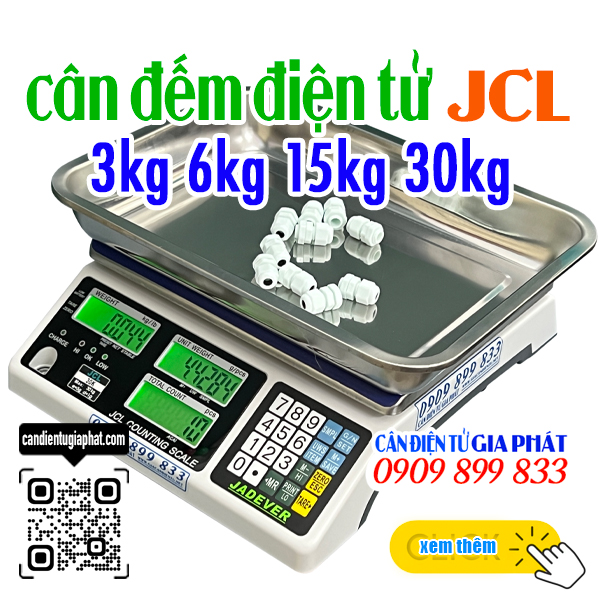 Cân điện tử đếm số lượng JCL 3kg 6kg 15kg 30kg