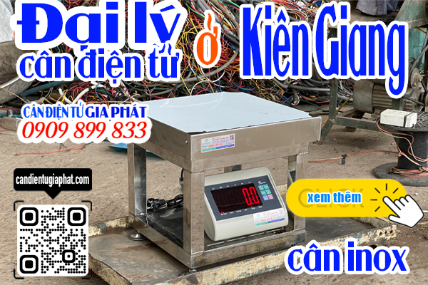 Đại lý cân điện tử Kiên Giang - cân điện tử inox 100kg 200kg 300kg 500kg