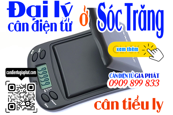 Đai lý cân điện tử ở Sóc Trăng - cân tiểu ly 100g 200g 300g 500g