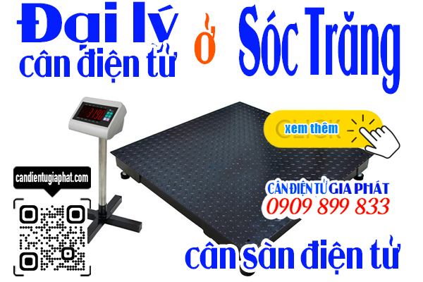 Đại lý cân điện tử ở Sóc Trăng - cân sàn 1 tấn 2 tấn 3 tấn 5 tấn
