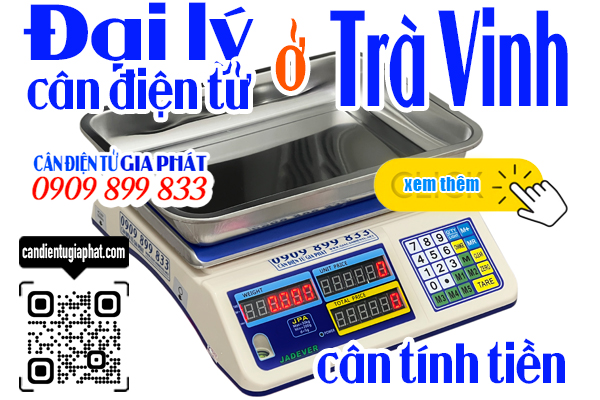 Đại lý cân điện tử Trà Vinh - cân tính tiền 30kg