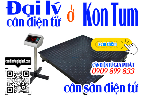 Đại lý cân điện tử ở Kon Tum - cân sàn 1 tấn 2 tấn 3 tấn 5 tấn