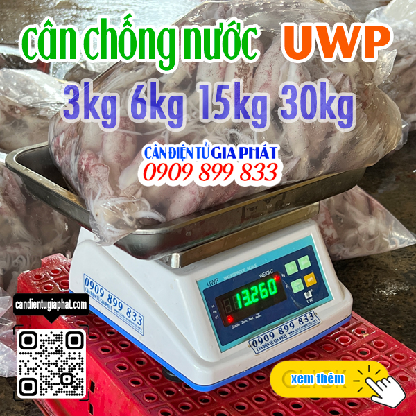 Cân điện tử chống nước UWP 3kg 6kg 15kg 30kg