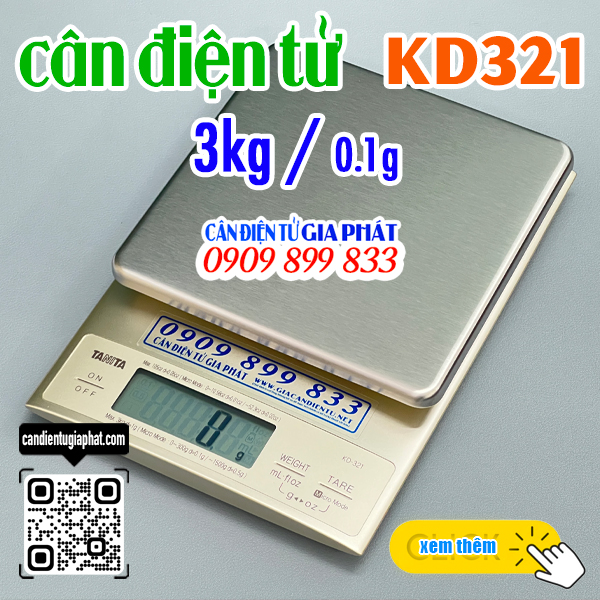Cân điện tử Tanita KD321 3kg - CÂN ĐIỆN TỬ GIA PHÁT