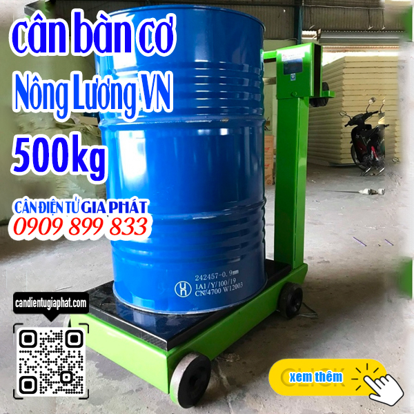 Cân quả tạ 500kg cân thùng phi - CÂN ĐIỆN TƯ GIA PHÁT