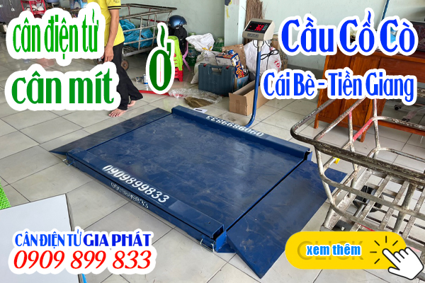 Cân điện tử cân mít T7E 500kg 1 tấn ở cầu Cổ Cò Cái Bè Tiền Giang