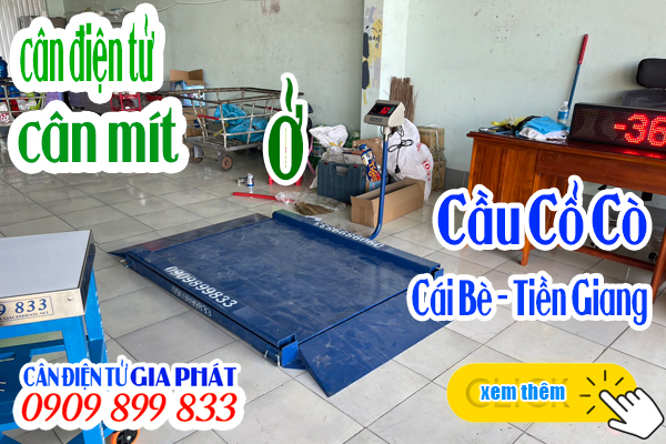 Cân điện tử cân mít T7E 500kg 1 tấn ở cầu Cổ Cò Cái Bè Tiền Giang