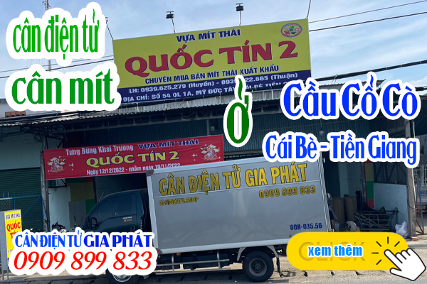 CÂN ĐIỆN TỬ GIA PHÁT giao cân mít cho VỰA MÍT QUỐC TÍN 2