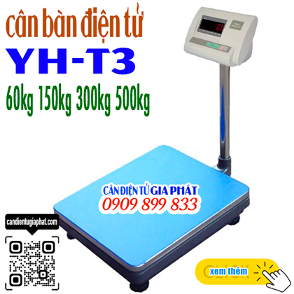 Cân bàn điện tử YHT3 60kg 100kg 150kg 200kg 300kg 500kg