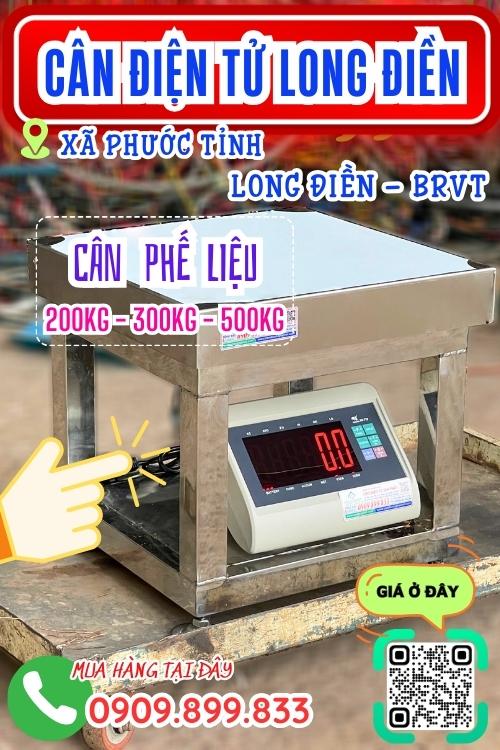 Cân điện tử ở Phước Tỉnh Long Điền BRVT - cân phế liệu